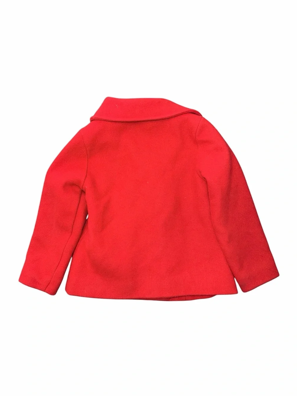 Old Navy Girls Red Wool Blend Double Breasted Peacoat Toddler Size 5T